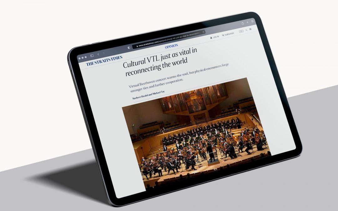 Cultural VTL just as vital in reconnecting the world by The Straits Times